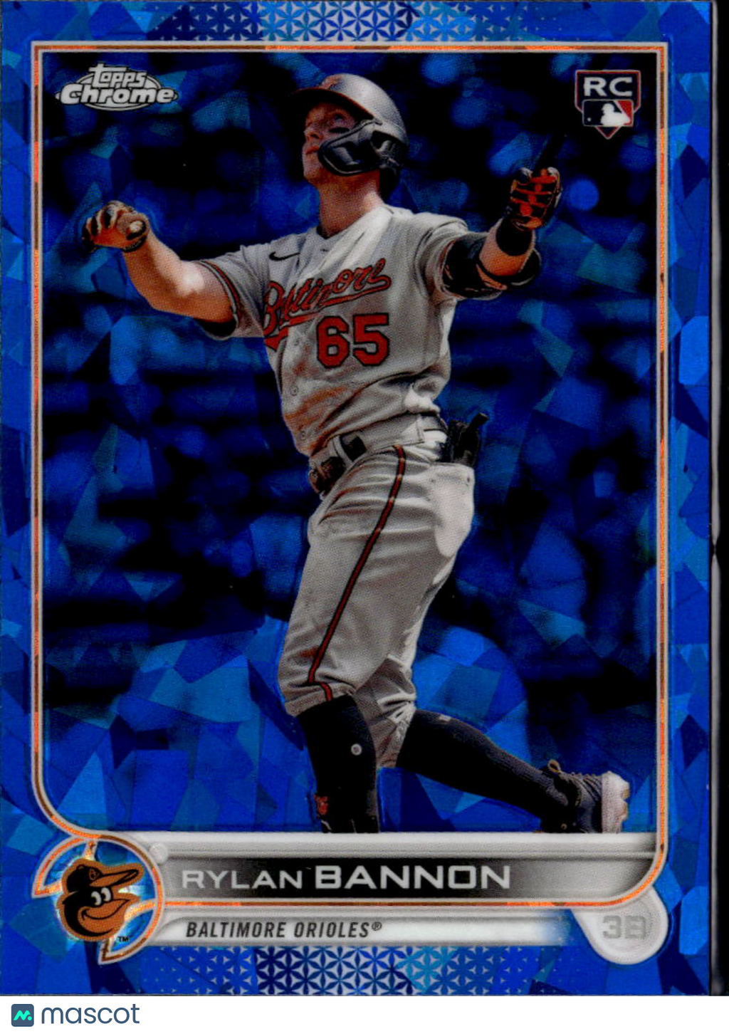 Rylan Bannon 2022 Topps Chrome Update Sapphire Edition Baltimore Orioles