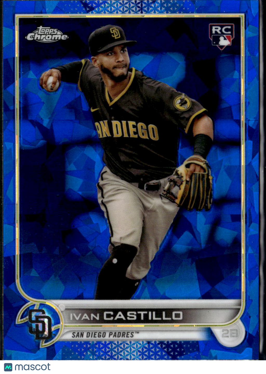 Ivan Castillo 2022 Topps Chrome Sapphire Edition RC San Diego Padres