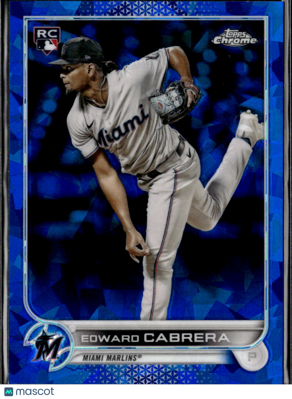 Edward Cabrera 2022 Topps Chrome Sapphire Edition RC Miami Marlins
