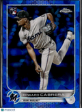 Edward Cabrera 2022 Topps Chrome Sapphire Edition RC Miami Marlins
