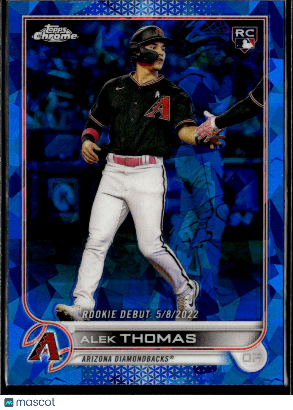 Alek Thomas 2022 Topps Chrome Sapphire RC Arizona Diamondbacks