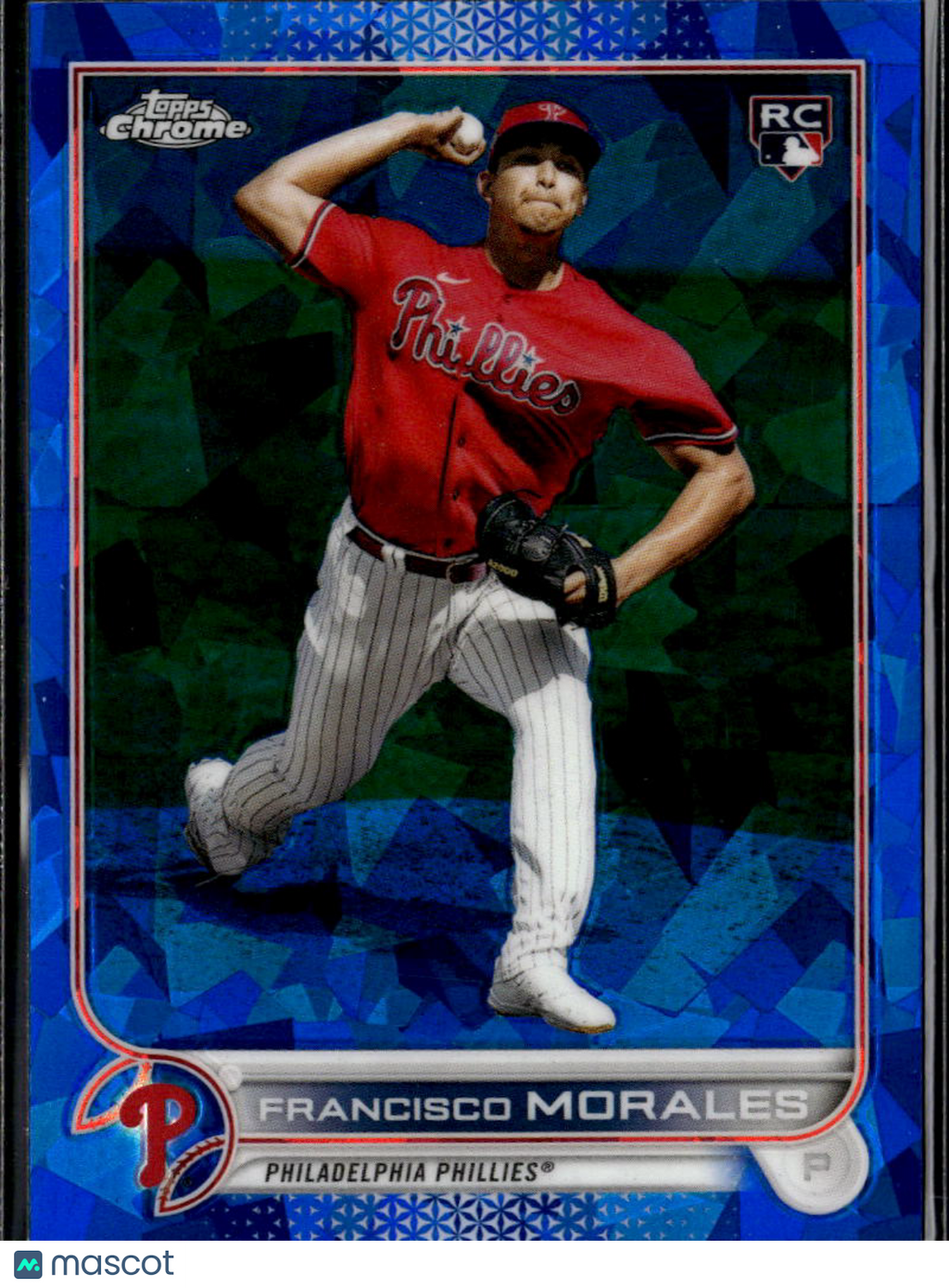 Francisco Morales 2022 Topps Chrome Sapphire RC Philadelphia Phillies
