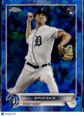 Beau Brieske 2022 Topps Chrome Update Sapphire Edition RC Detroit Tigers