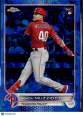 Simon Muzziotti 2022 Topps Chrome Sapphire  RC Philadelphia Phillies