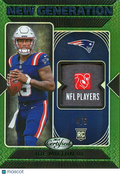 Joe Milton III 2024 Certified Laundry Tag Patch RC 4/5 New England Patriots