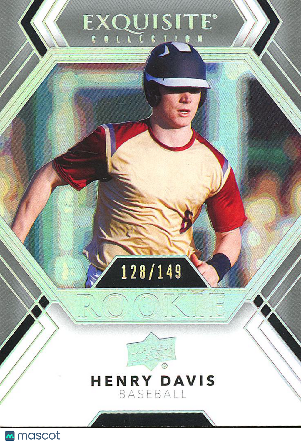 Henry Davis 2022 Upper Deck Exquisite Rookie RC 128/149 Pittsburgh Pirates