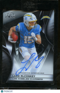 Ladd McConkey 2025 Topps Chrome Black Auto Autograph Los Angeles Chargers
