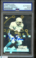 Barry Sanders 1989 Upper Deck Game Breakers Hologram Auto Autograph Lions