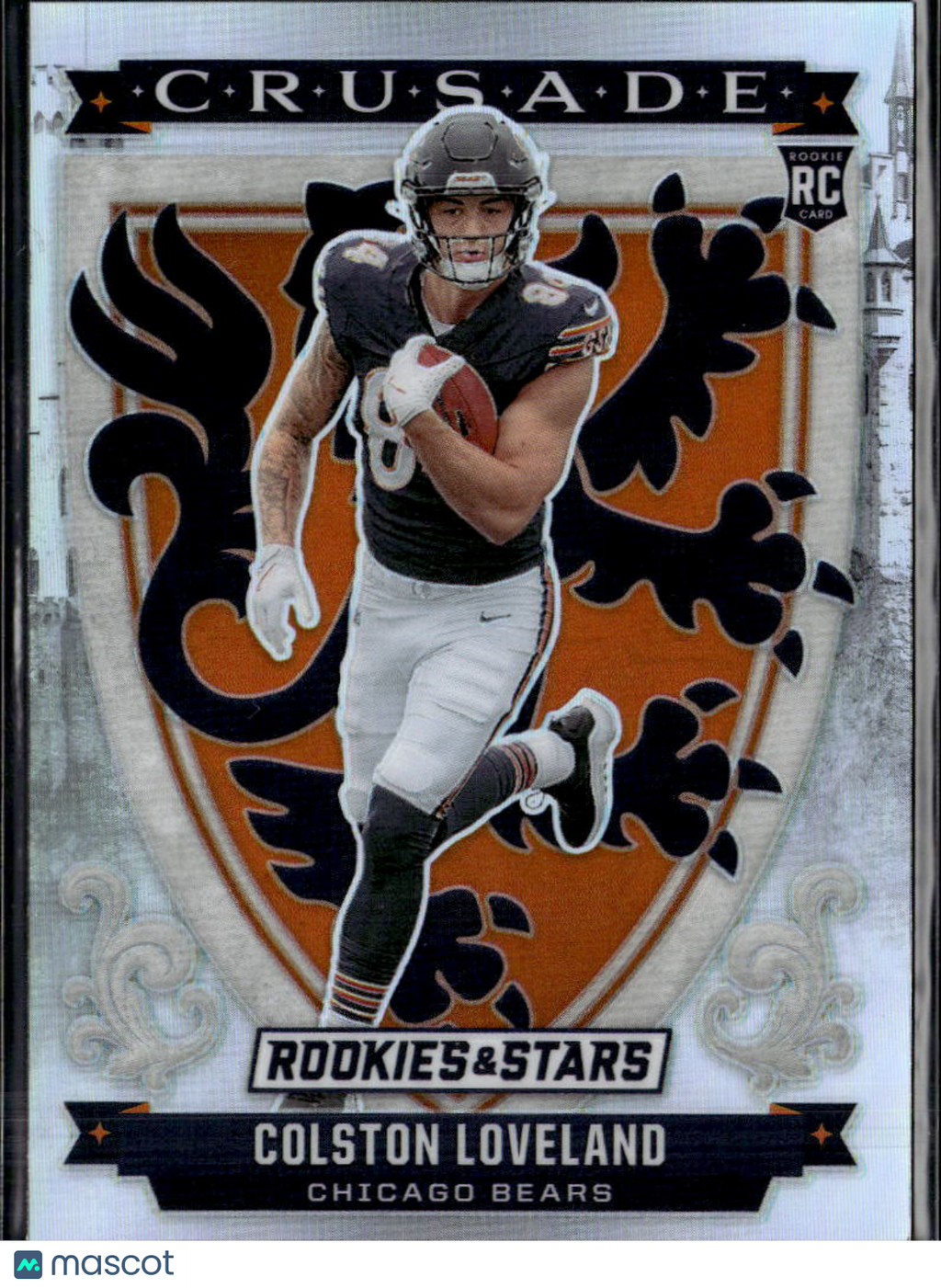 Colston Loveland 2025 Rookies & Stars Crusade Silver Prizm RC Chicago Bears