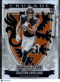 Colston Loveland 2025 Rookies & Stars Crusade Silver Prizm RC Chicago Bears