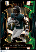 Travis Hunter 2025 Select RC Green Shock Rookie Jacksonville Jaguars