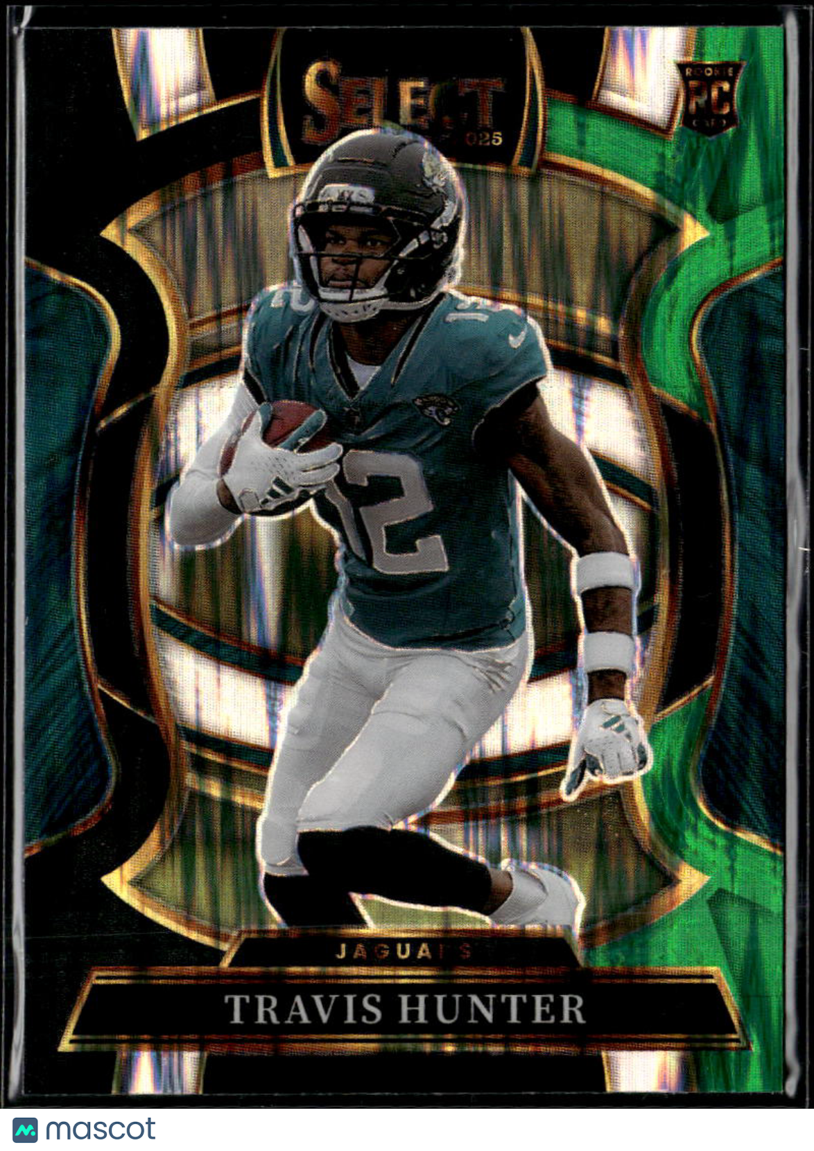 Travis Hunter 2025 Select RC Green Shock Rookie Jacksonville Jaguars