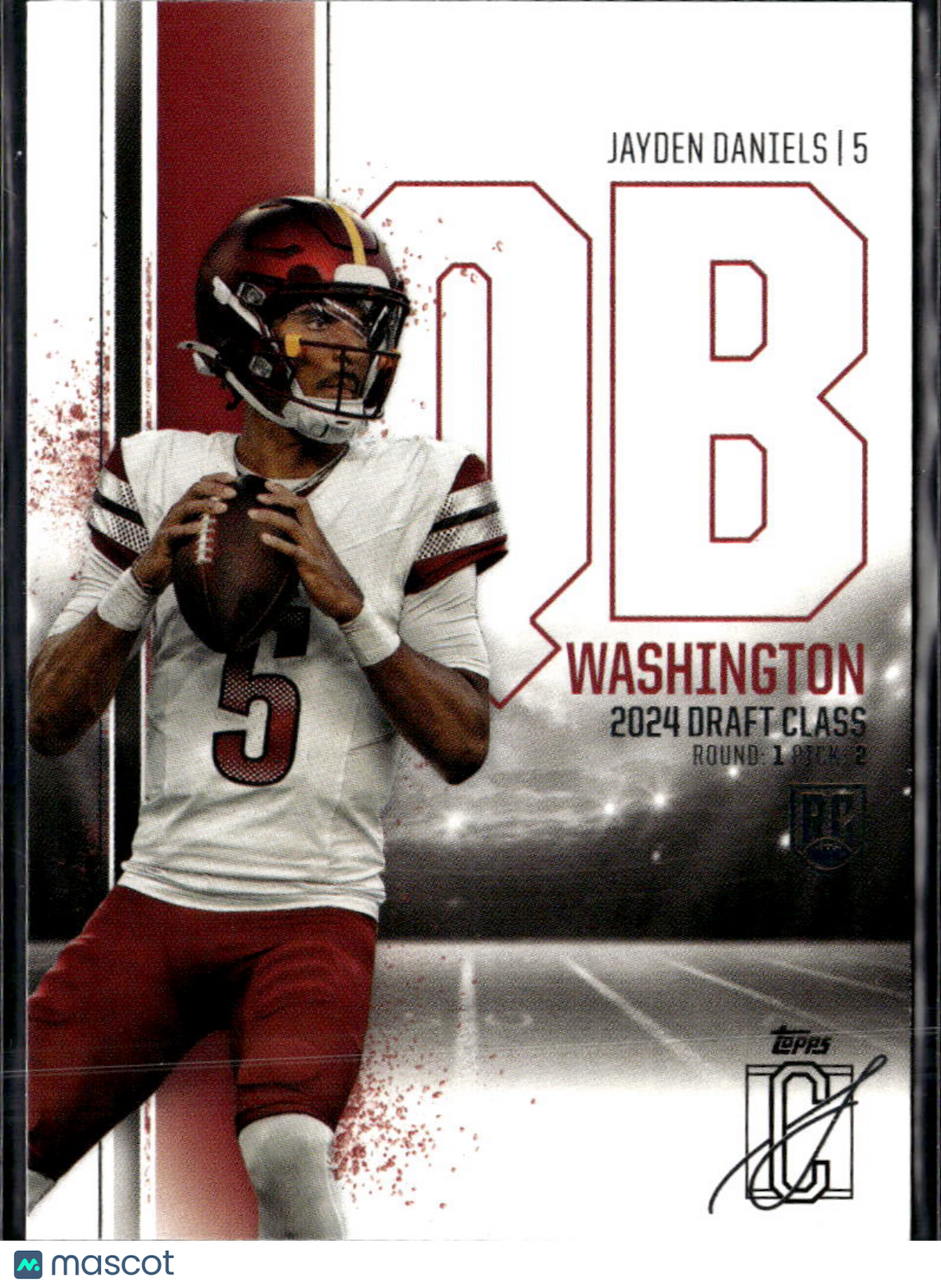 Jayden Daniels 2025 Topps Signature Class Rookie RC Washington Commanders