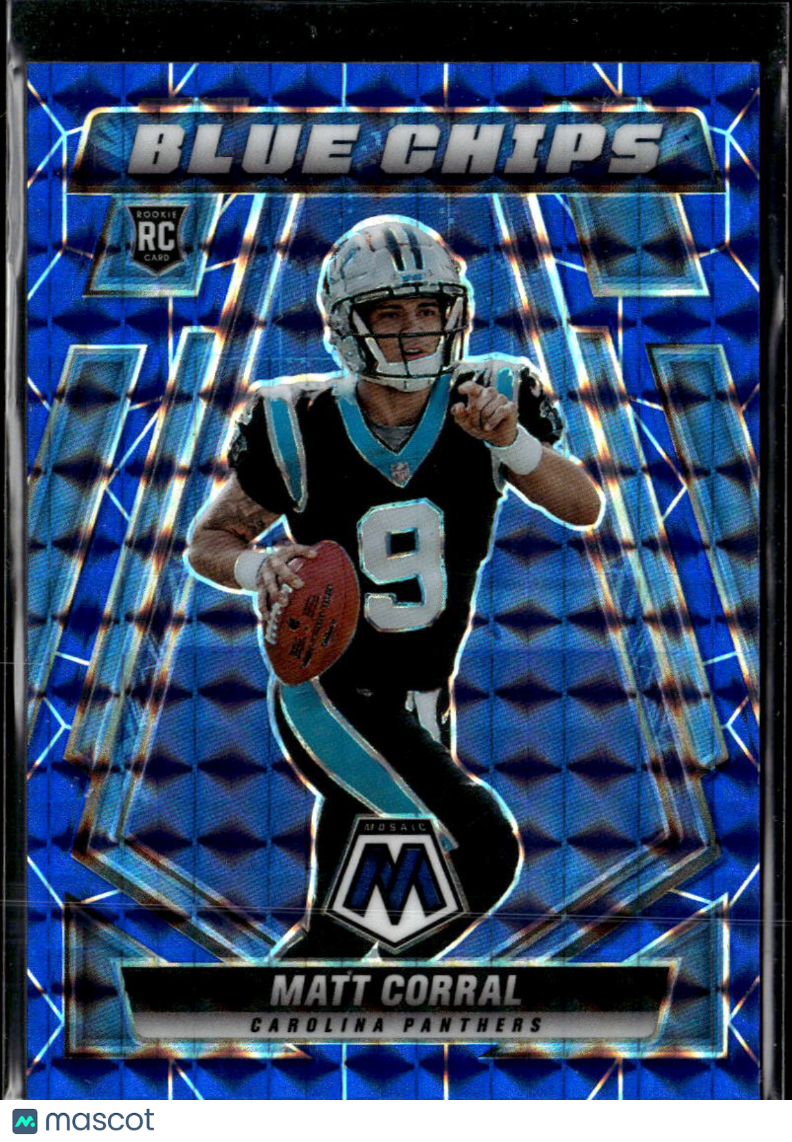 Matt Corral 2022 Mosaic Rookie RC Blue Chips Blue /99 Carolina Panthers