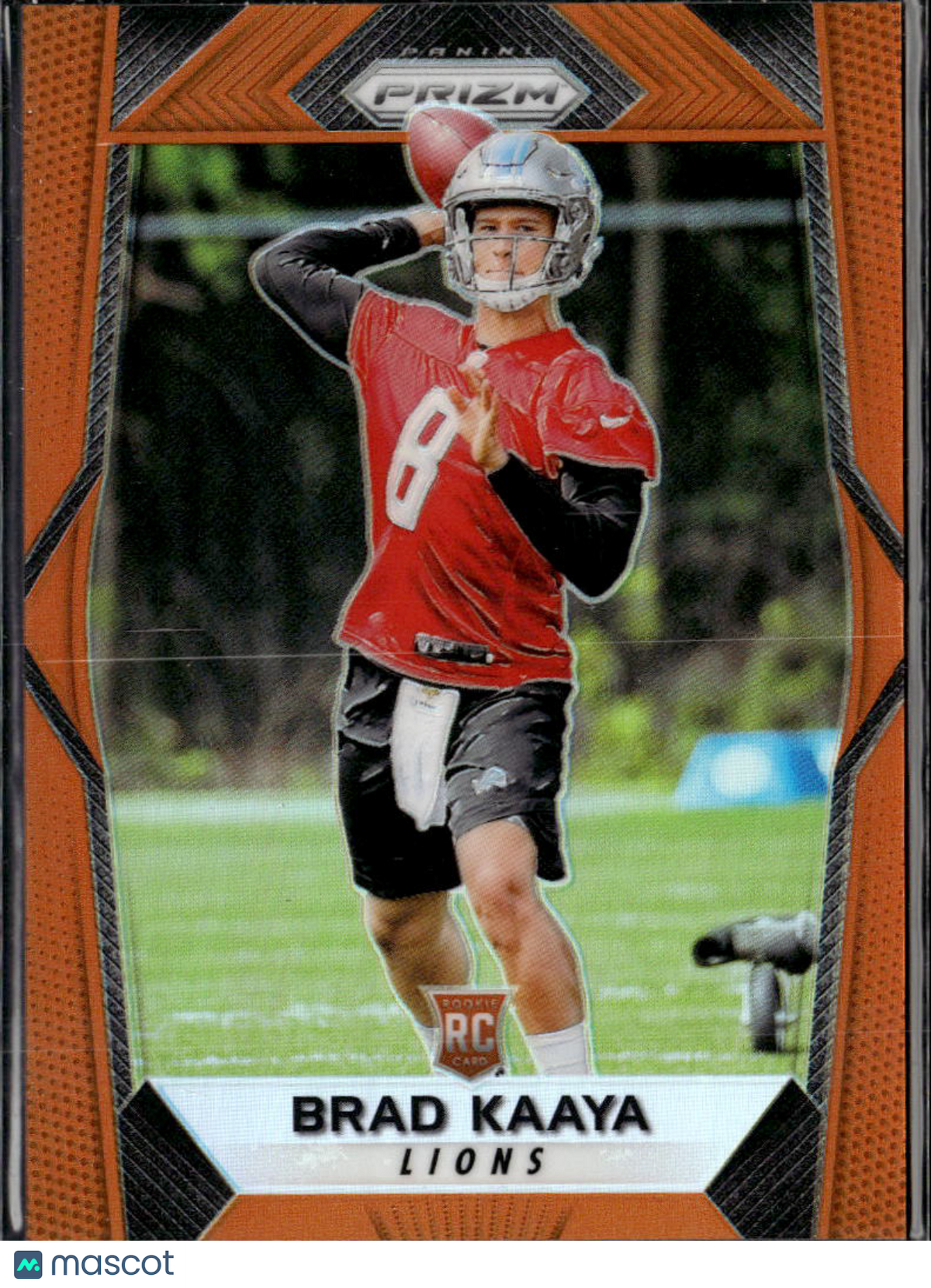 Brad Kaaya 2017 Panini Prizm Football RC Orange /275 Detroit Lions