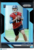 Luke Falk 2018 Panini Prizm RC Light Blue /199 Tennessee Titans