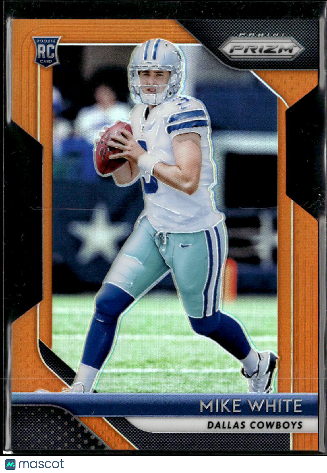 Mike White 2018 Prizm RC Orange Rookie /249 Dallas Cowboys