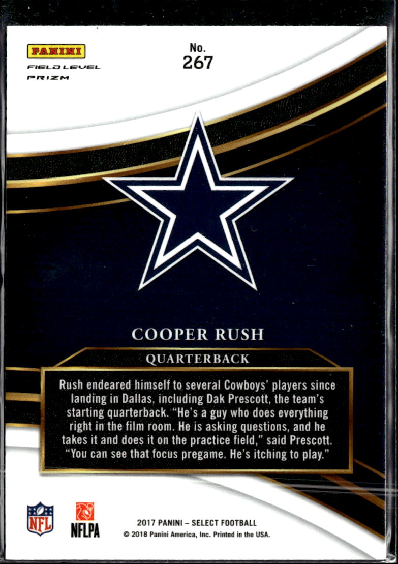 Mike White 2018 Select Field Level Silver Rookie RC Dallas Cowboys