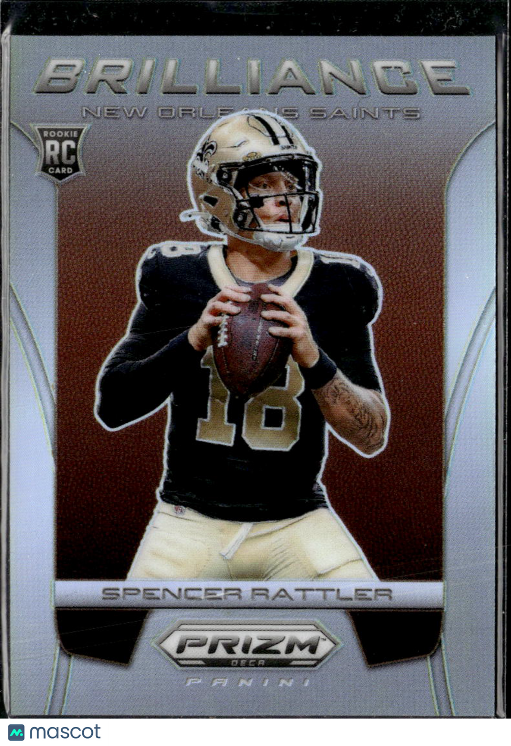 Spencer Rattler 2024 Prizm Deca Brilliance Silver Rookie RC New Orleans Saints