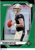 Spencer Rattler 2024 Prizm RC Green New Orleans Saints