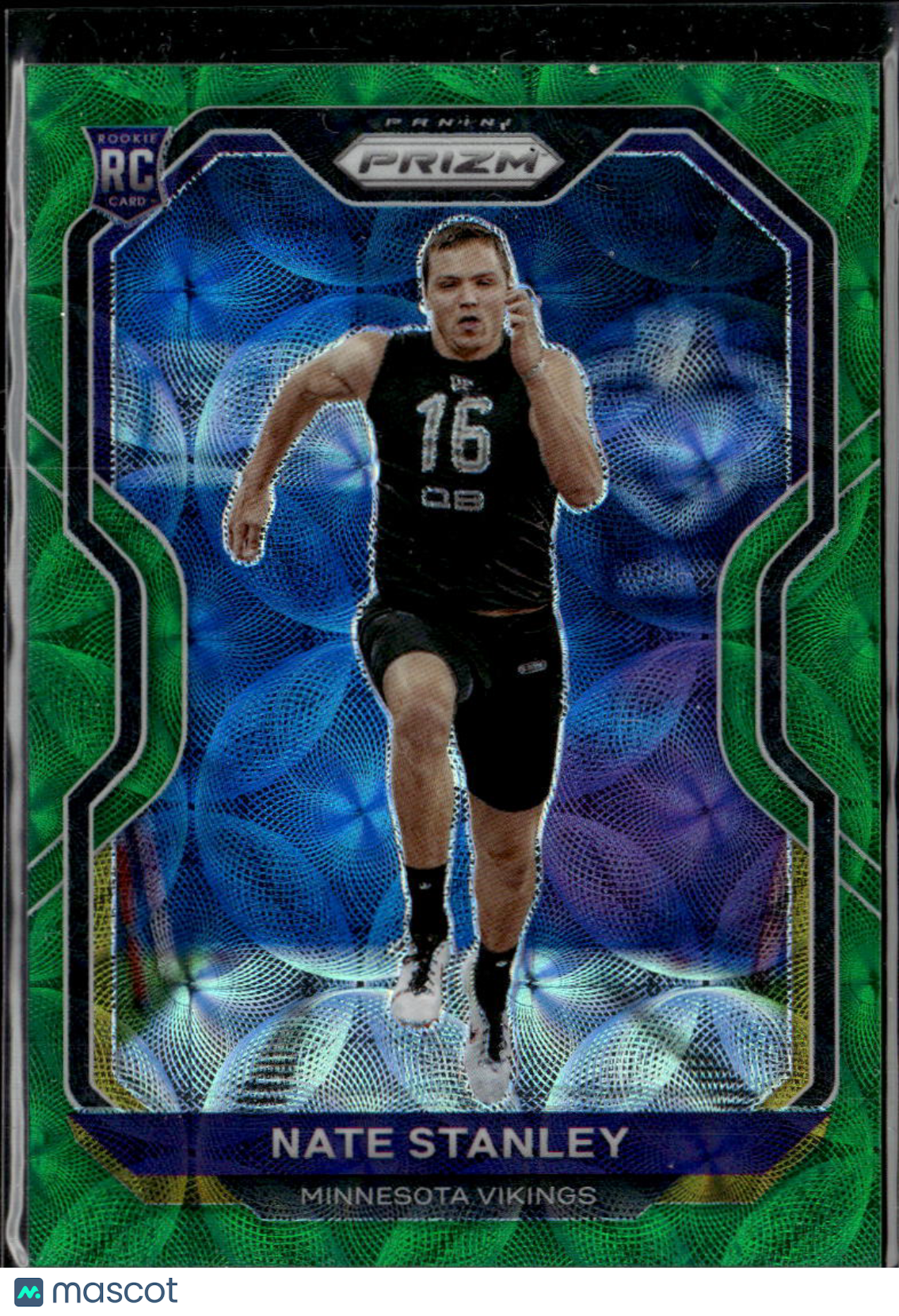 Nate Stanley 2020 Prizm Green Scope Rookie RC /75 Minnesota Vikings