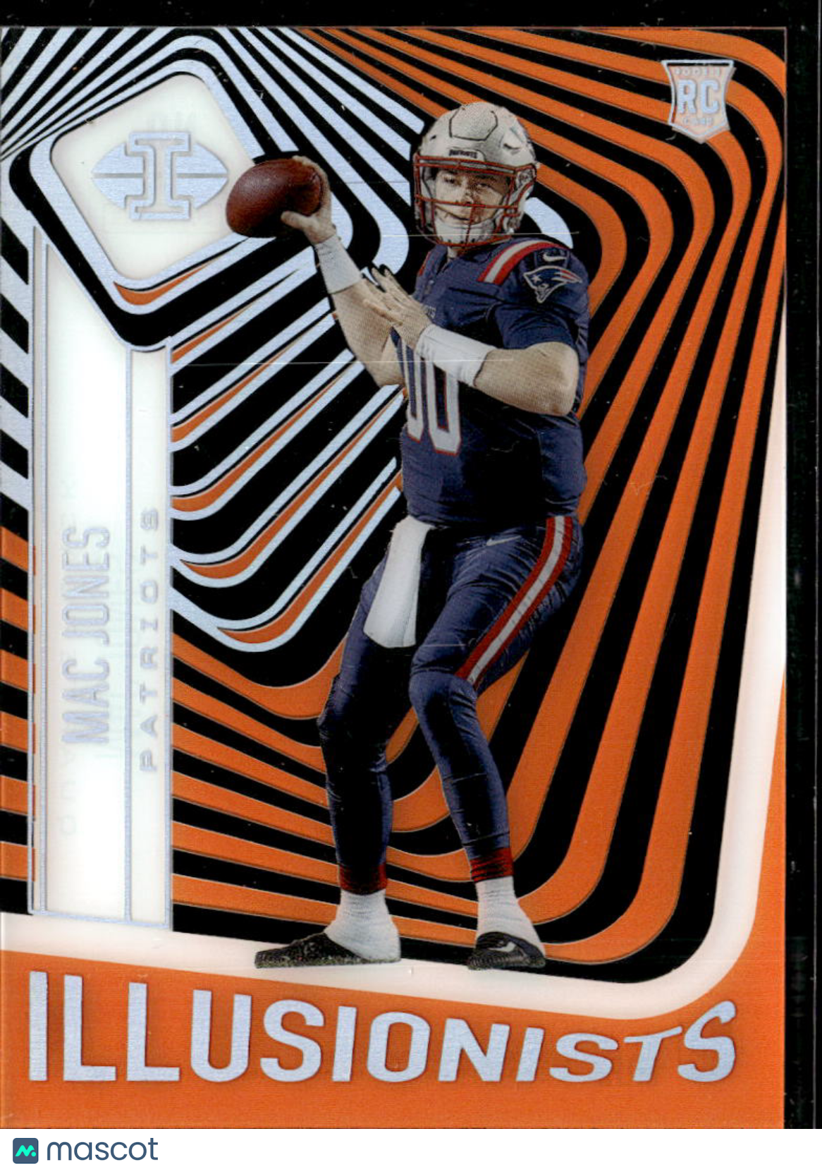 Mac Jones 2021 Panini Illusions Rookie RC Orange New England Patriots