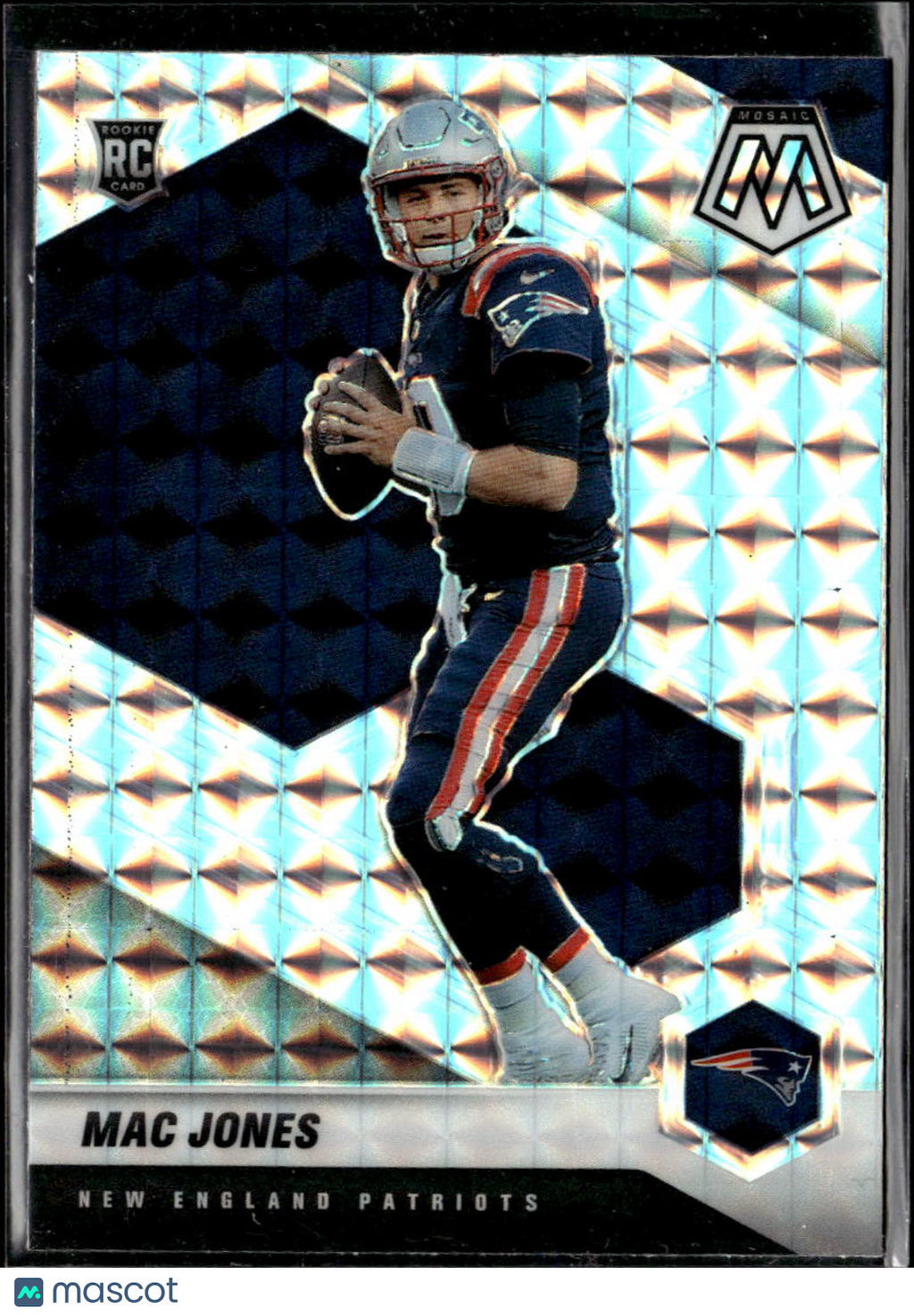 Mac Jones 2021 Mosaic Mosaics Prizm Rookie RC New England Patriots