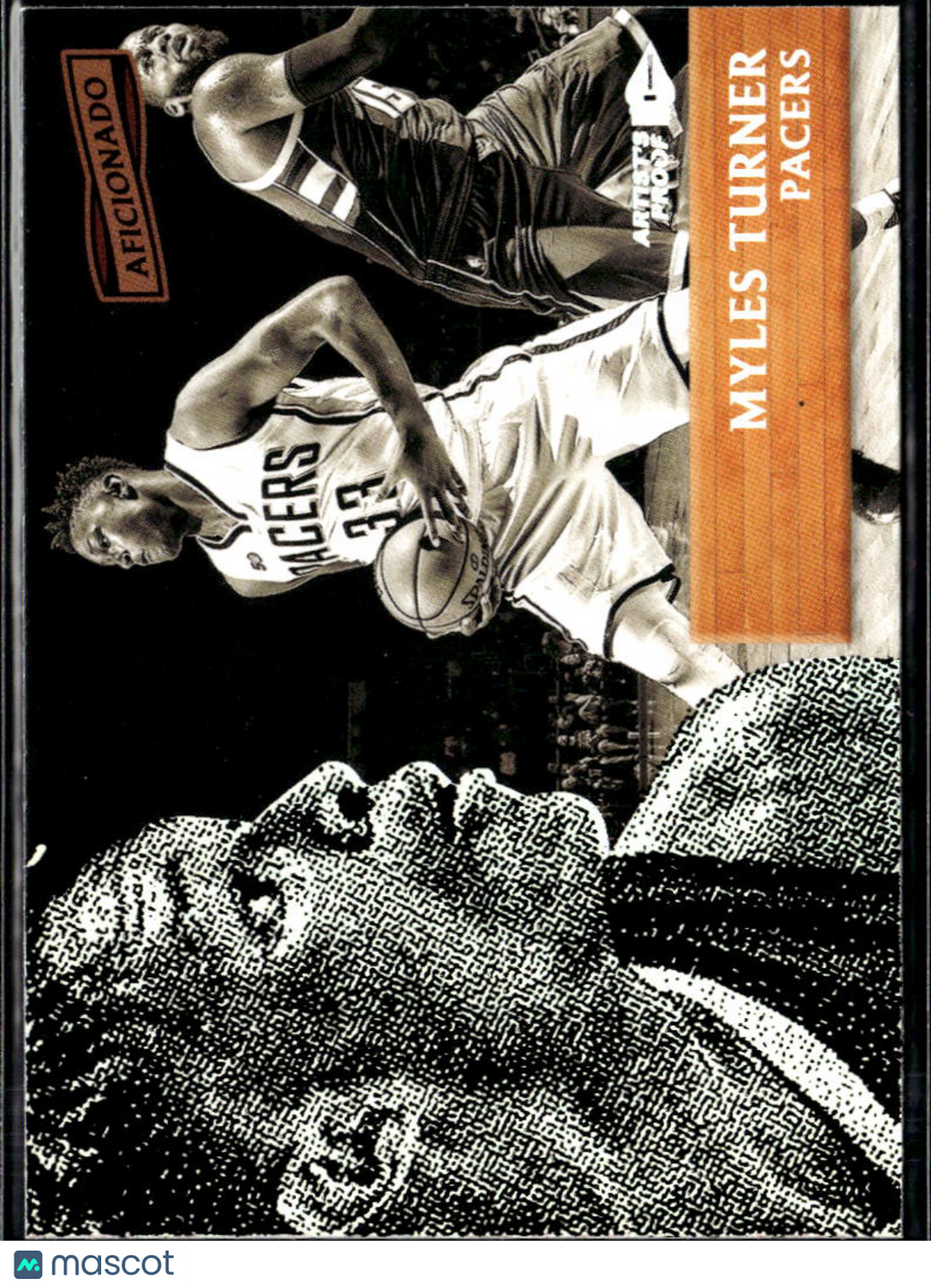 Myles Turner 2017 Panini Aficionado Artist's Proof Indiana Pacers