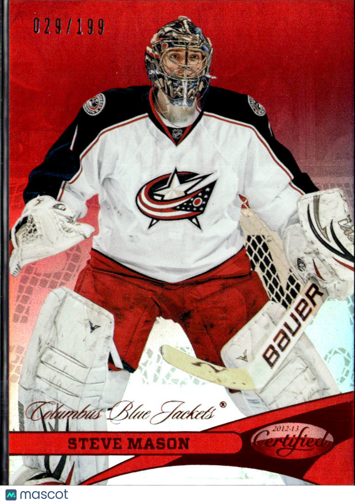 Steve Mason 2012 Panini Certified Red /199 Columbus Blue Jackets