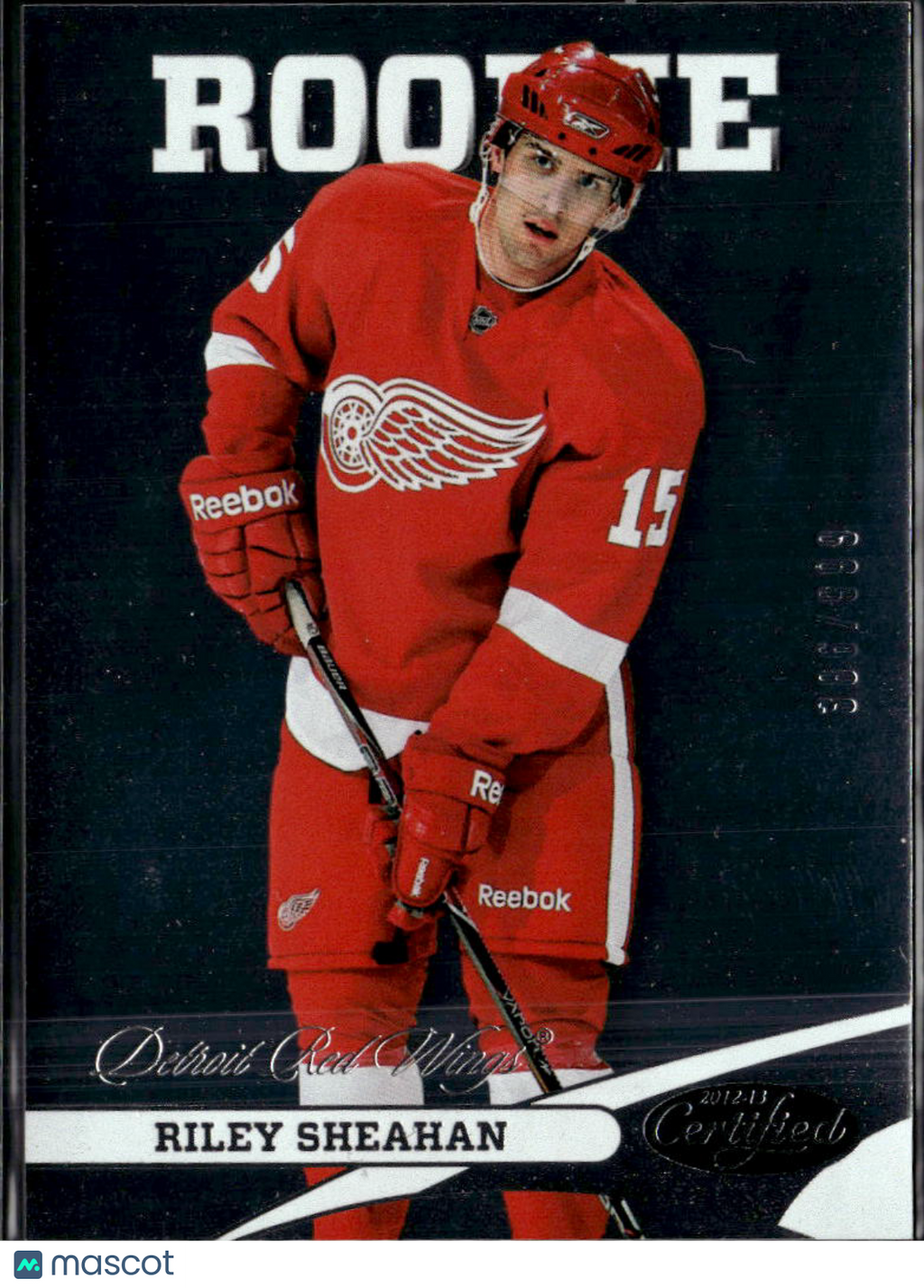 Riley Sheahan 2012 Panini Certified Rookie RC /999 Detroit Red Wings