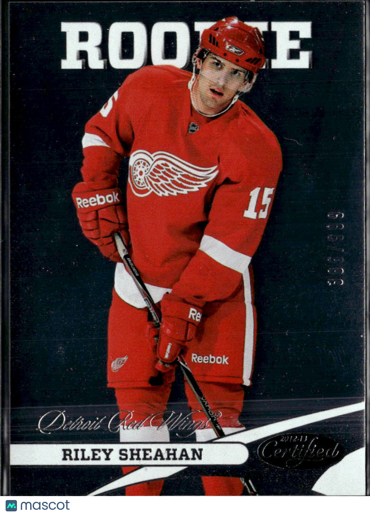 Riley Sheahan 2012 Panini Certified Rookie RC /999 Detroit Red Wings