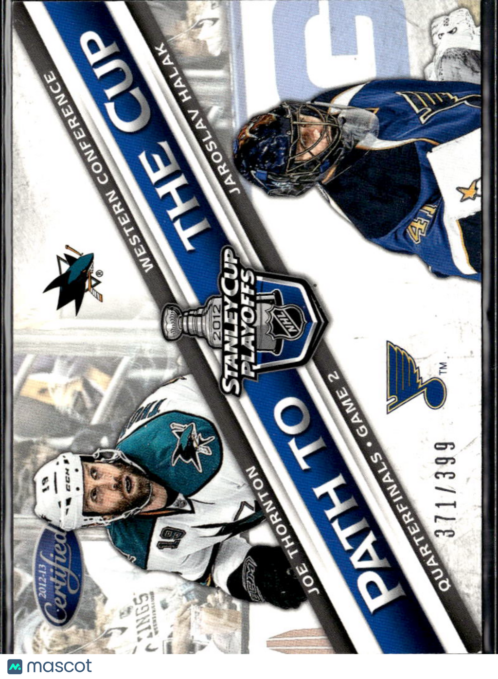 Jaroslav Halak Joe Thornton 2012 Panini Certified Path to the Cup /399