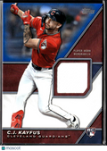 C.J. Kayfus 2026 Topps Jersey Patch RC Rookie /150 Cleveland Guardians