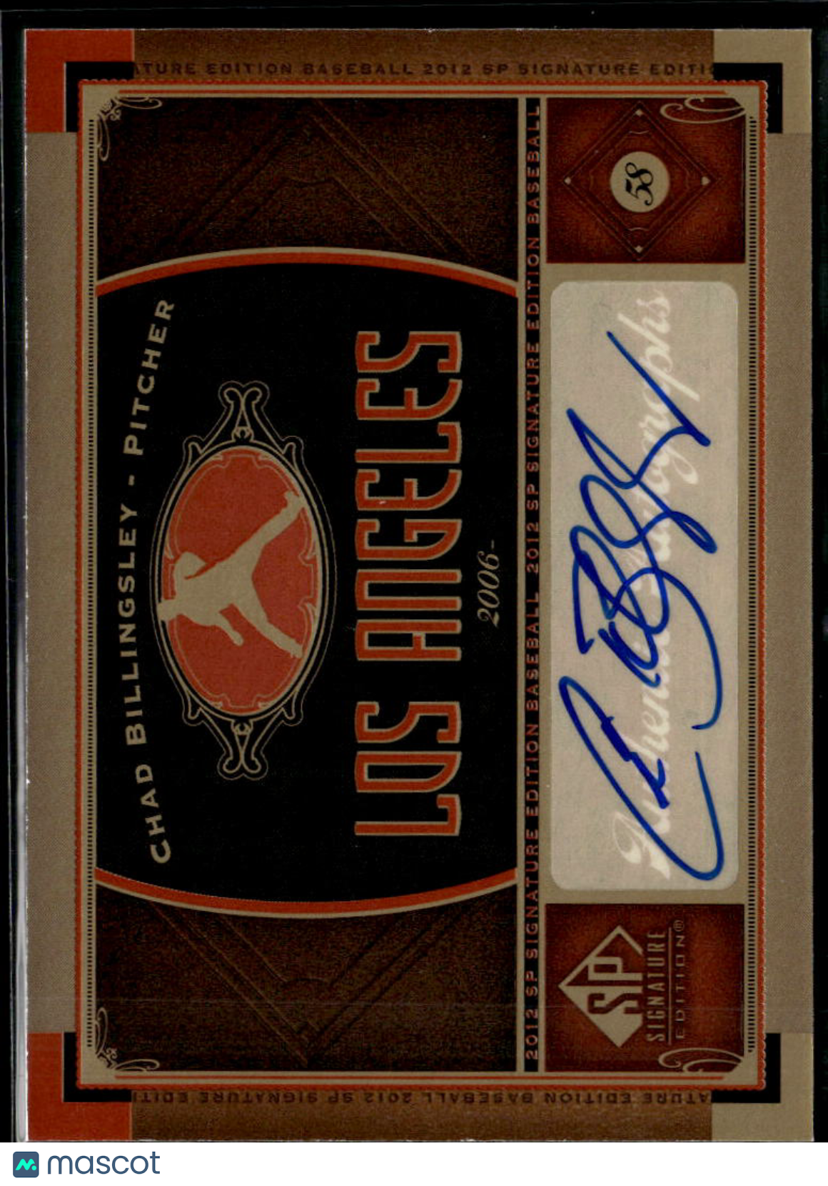 Chad Billingsley 2007 Upper Deck SP Signature Auto Autograph Los Angeles Dodgers
