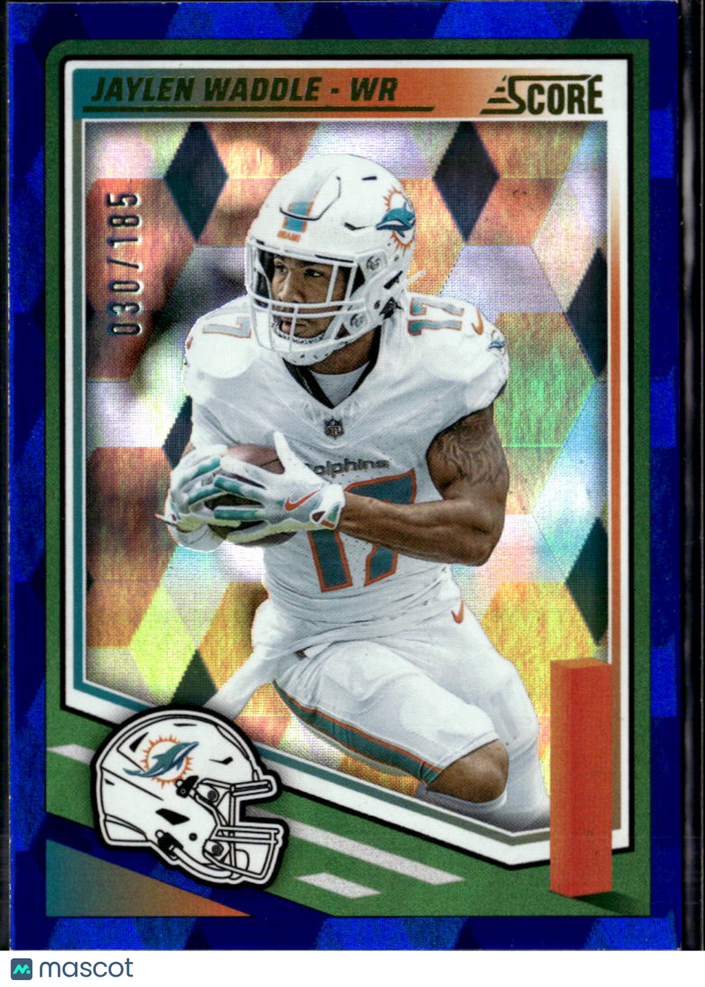 Jaylen Waddle 2025 Score Blue 30/185 Miami Dolphins