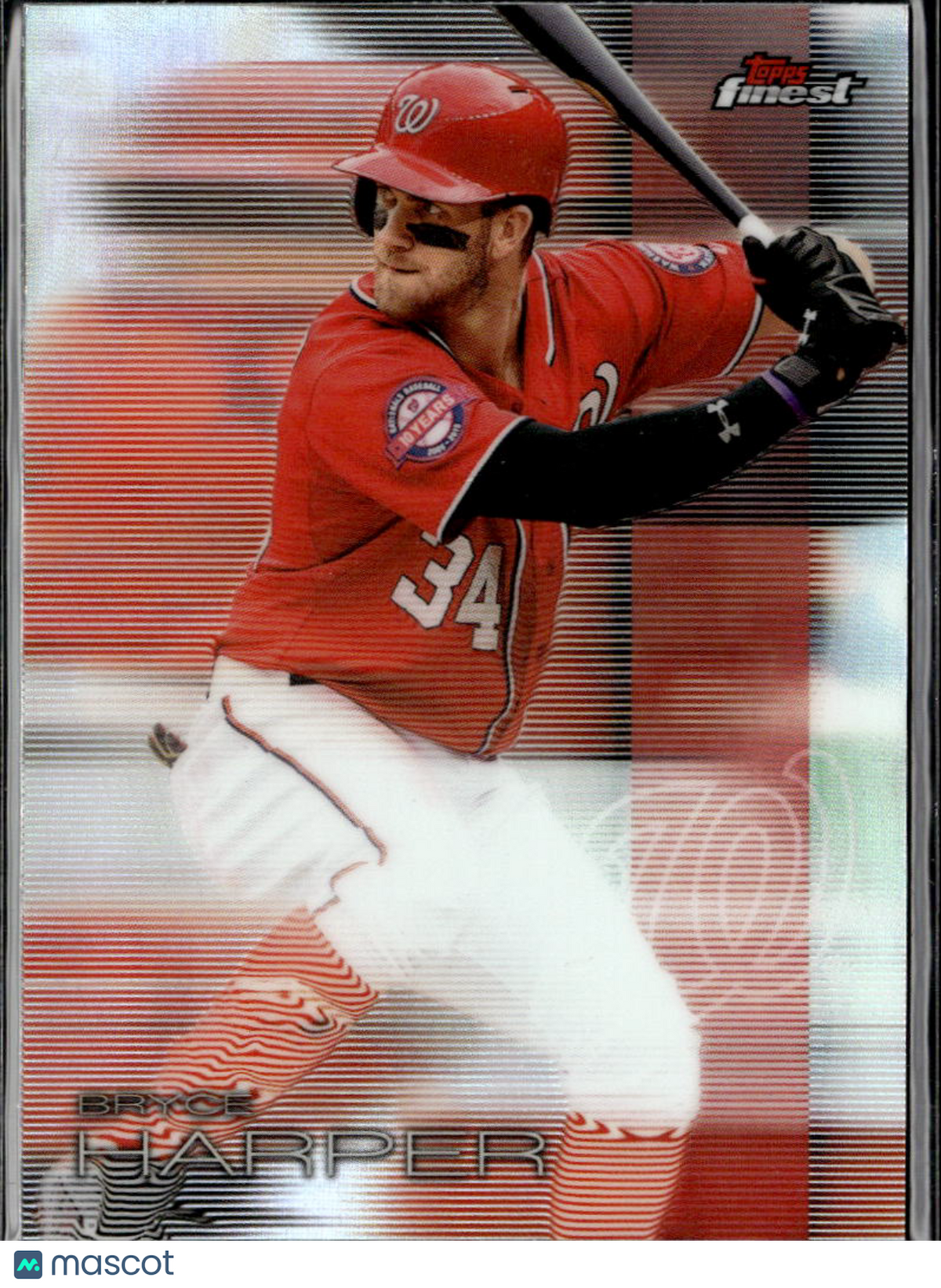 Bryce Harper 2016 Topps Finest Refractor Washington Nationals
