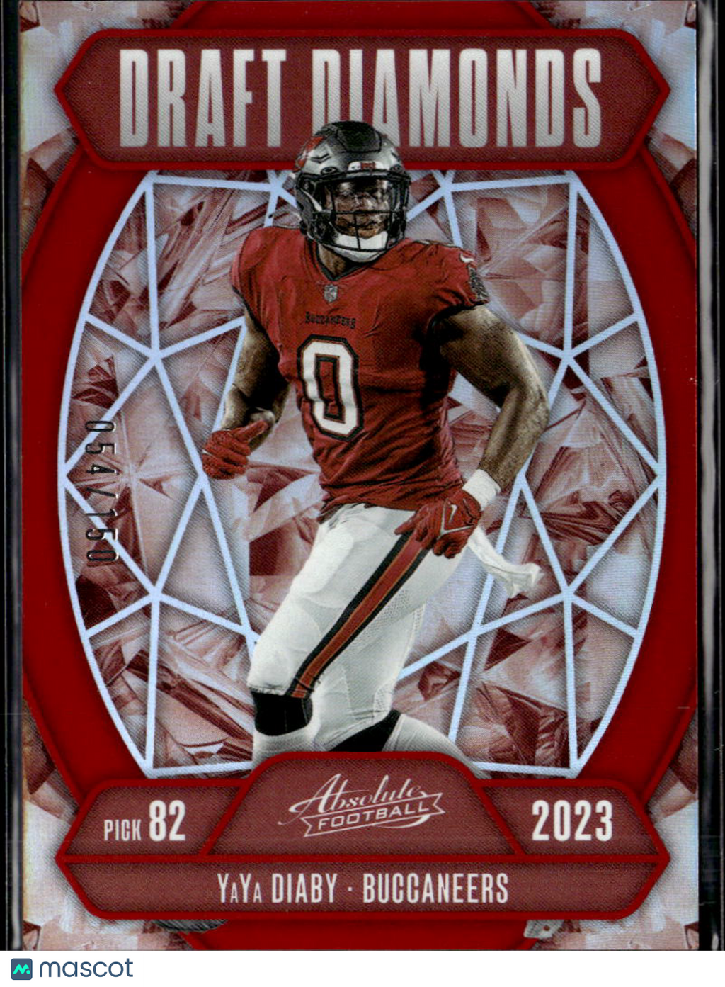 YaYa Diaby 2025 Absolute Red /150 Tampa Bay Buccaneers