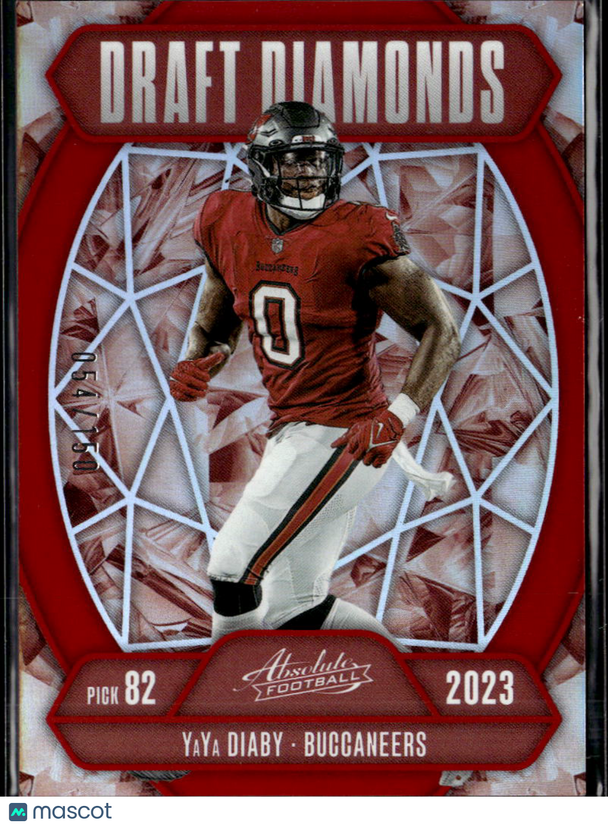 YaYa Diaby 2025 Absolute Red /150 Tampa Bay Buccaneers