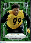 Derrick Harmon 2025 Elite RC Green Status /999 Pittsburgh Steelers