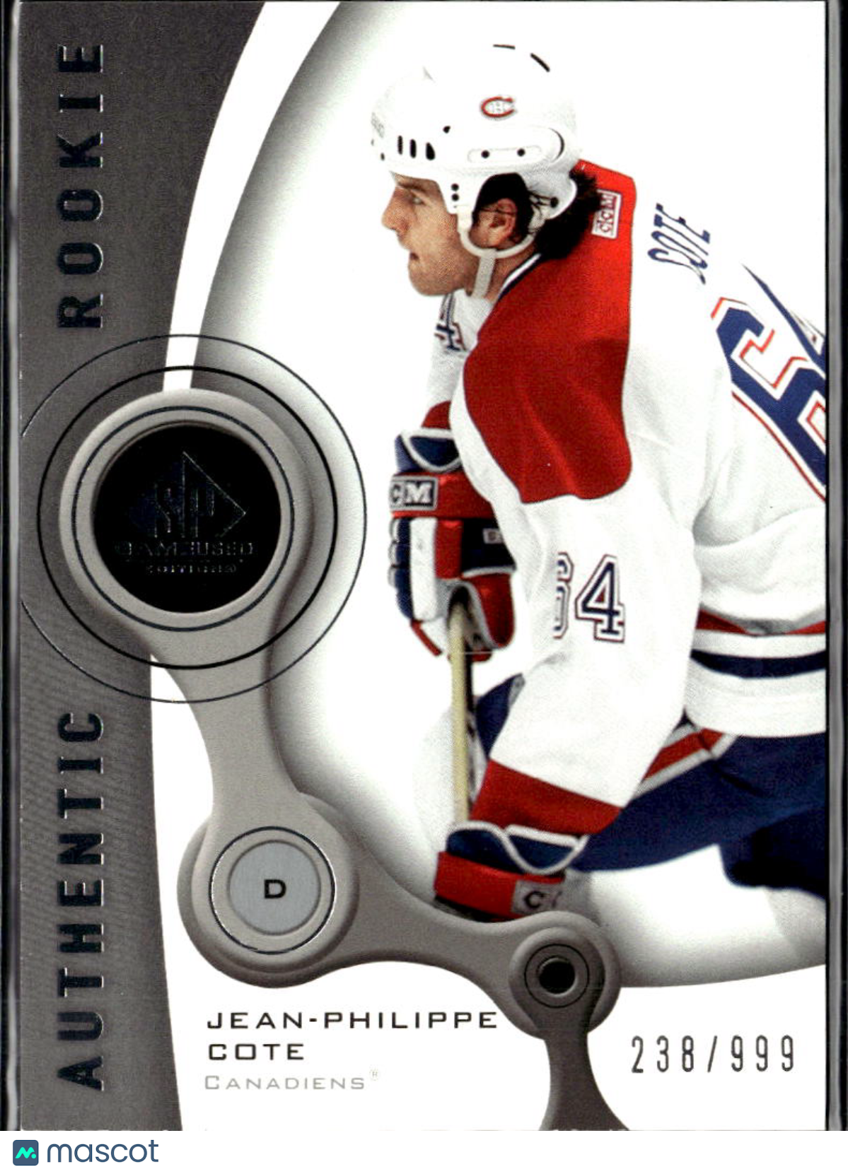Jean-Philippe Cote 2006 Upper Deck SP Game Used /999 Montreal Canadiens