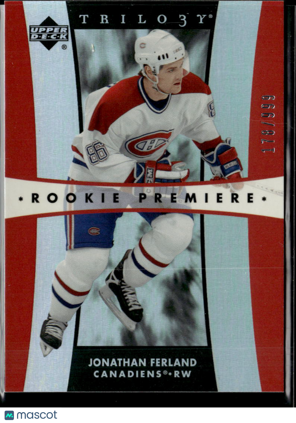 Jonathan Ferland 2006 Upper Deck Trilogy /999 Montreal Canadiens