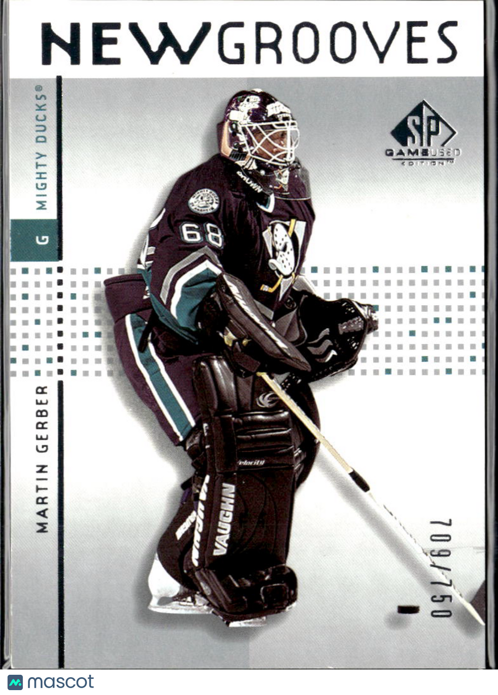 Martin Gerber 2003 Upper Deck SP Game Used Edition /750 Mighty Ducks of Anaheim