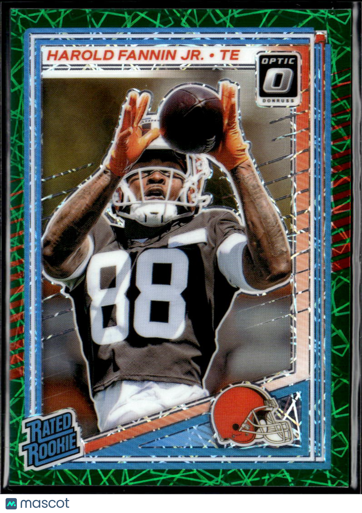 Harold Fannin Jr. 2025 Optic Rated Rookie RC Green Velocity Cleveland Browns