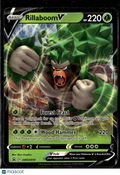 Rillaboom V 2020 Sword & Shield Holo Black Star Promo #SWSH014