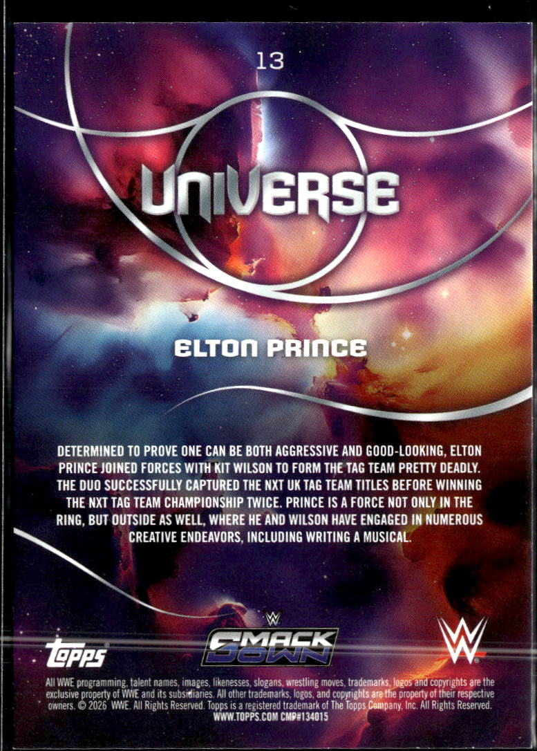 Elton Prince 2026 Topps WWE Universe /299