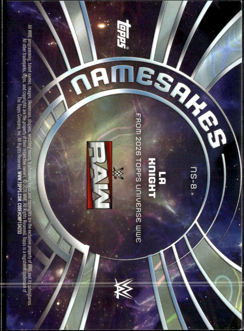 LA Knight 2026 Topps Universe WWE Namesakes