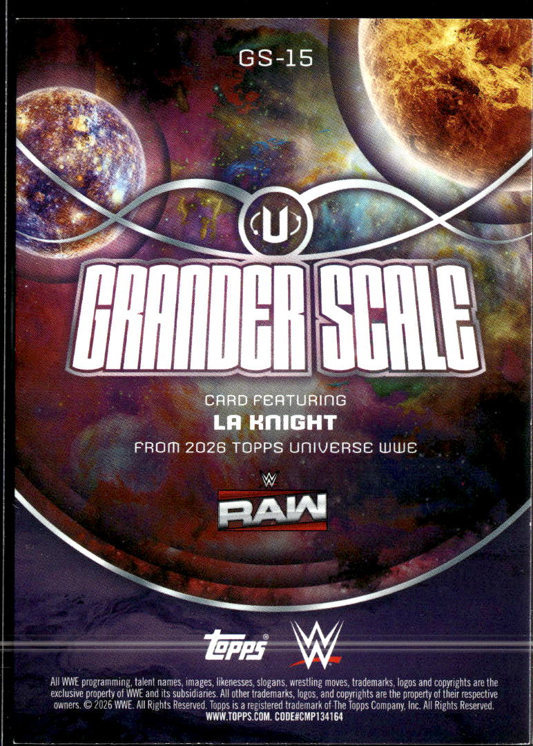 LA Knight 2026 Topps Universe WWE /299