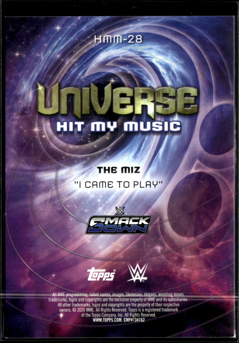 The Miz 2026 Topps WWE Undisputed