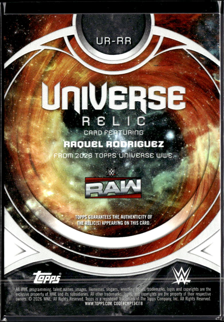 Raquel Rodriguez 2026 Topps Universe WWE Memorabilia