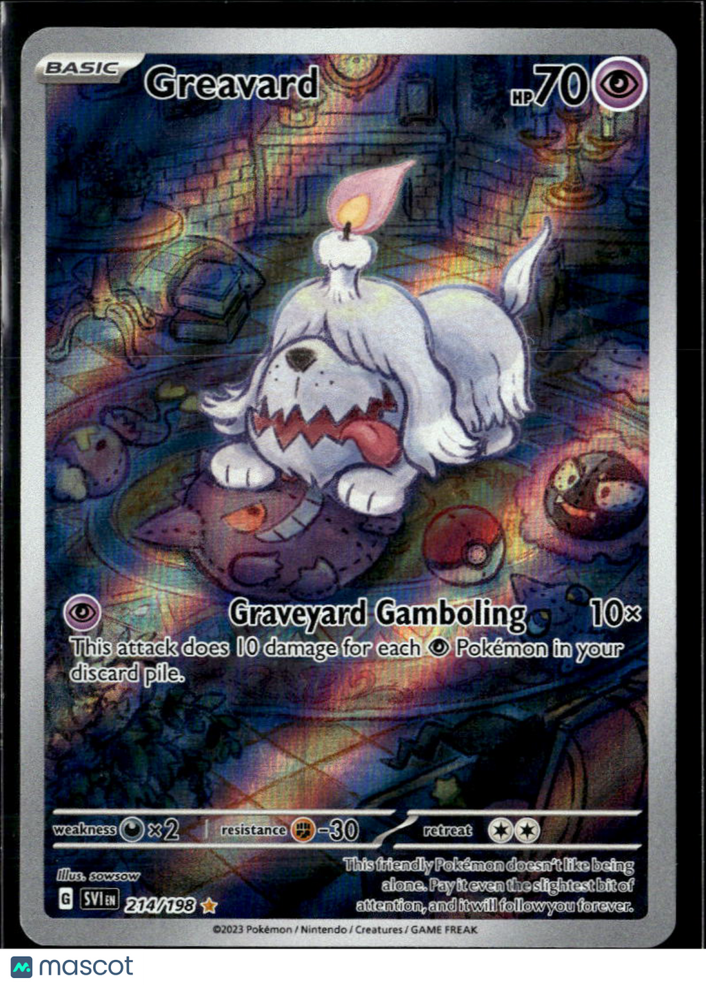 Greavard 2023 Scarlet & Violet Holo Secret Rare #214/198